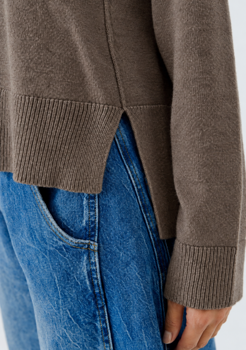 ♡ Pullover mit Seitenschlitz