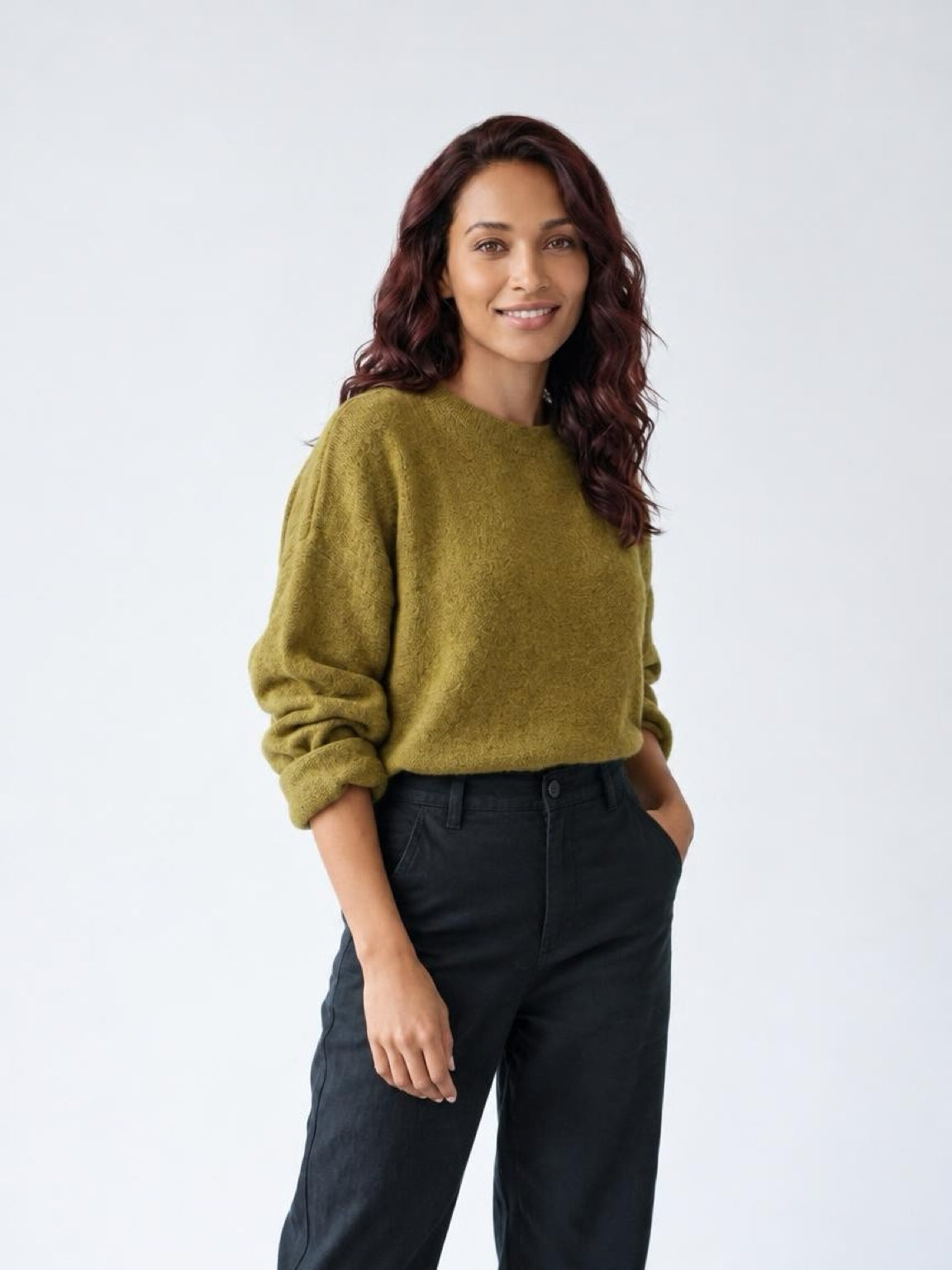 ♡ Strickpullover mit Krempelarm