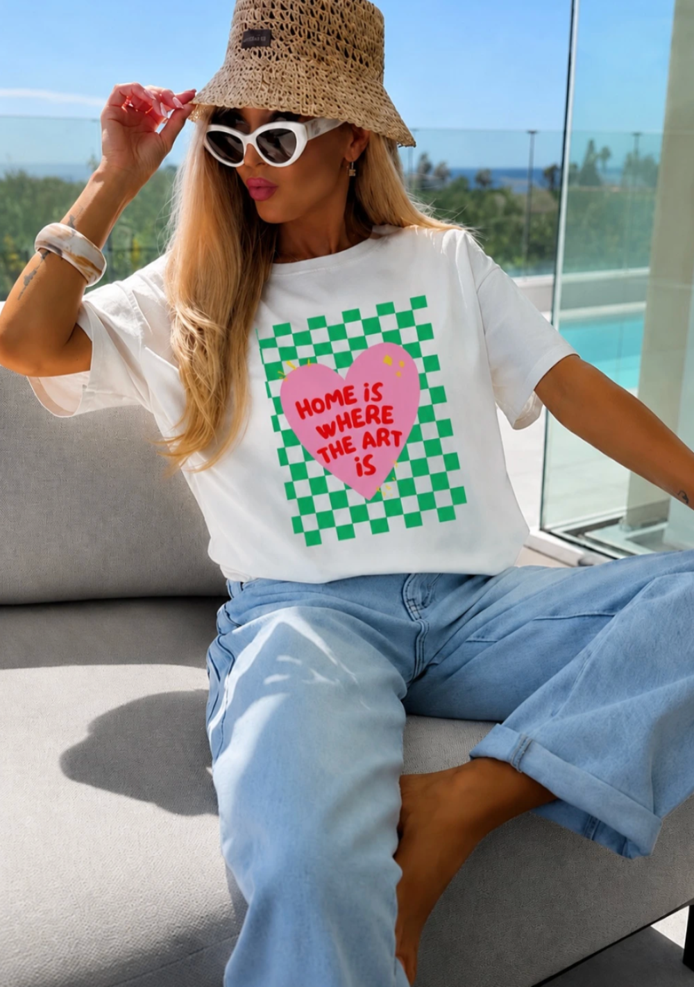 ♡ T-Shirt "Home is..."