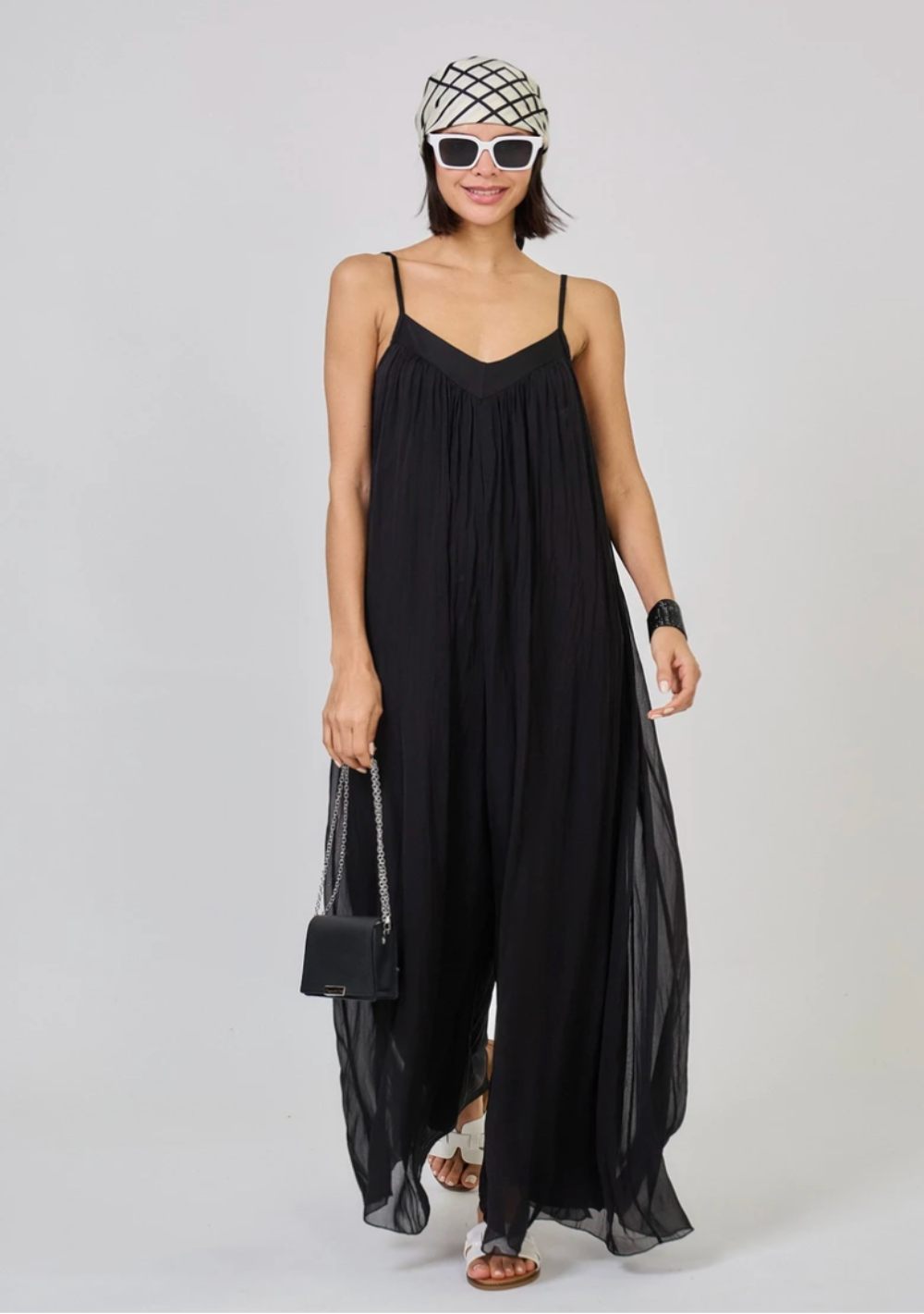 ♡ Jumpsuit aus Seidenmix