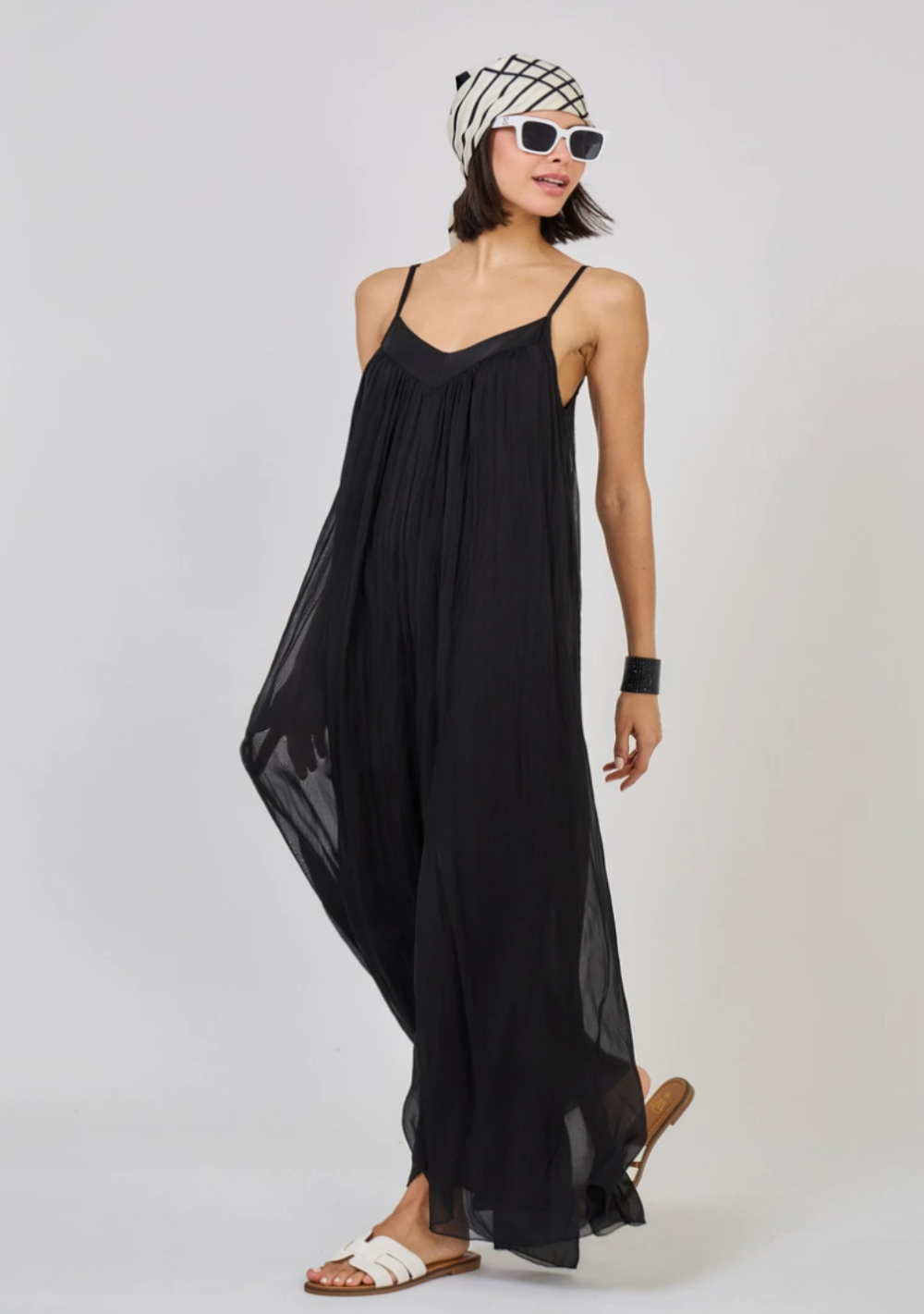 ♡ Jumpsuit aus Seidenmix