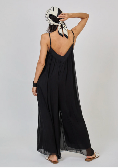 ♡ Jumpsuit aus Seidenmix