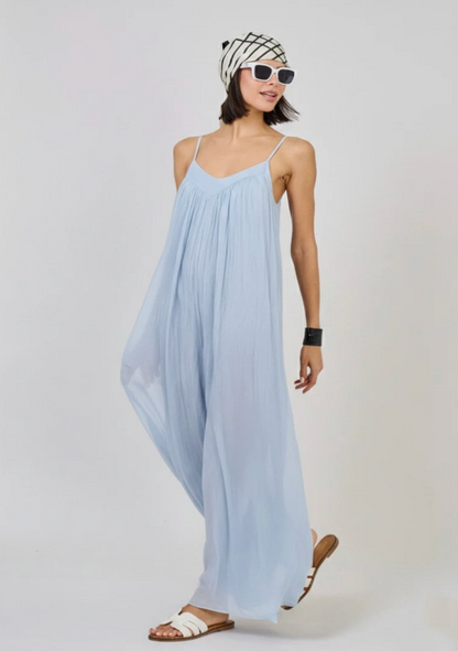 ♡ Jumpsuit aus Seidenmix