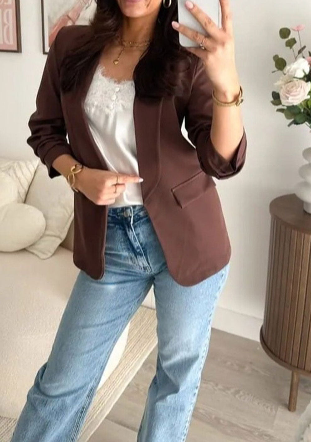 ♡ Blazer mit geschopptem Arm