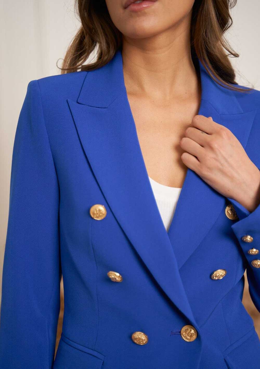 ♡ Doppelreihiger Blazer mit Goldknöpfen