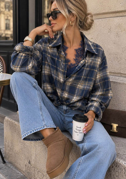 ♡ Karobluse mit Spitze