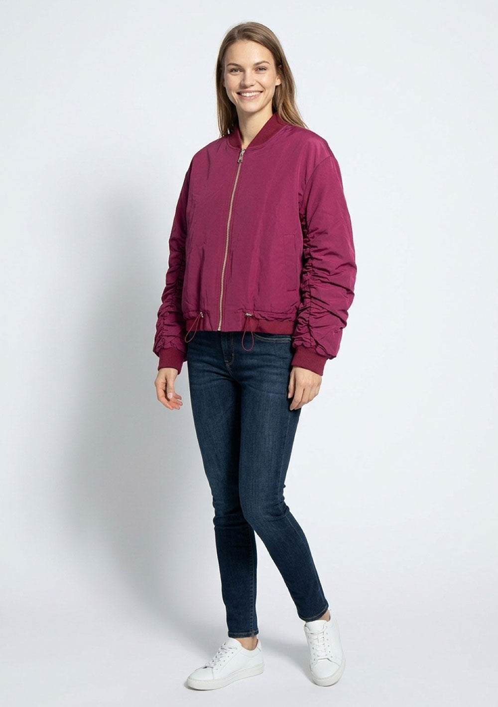 ♡ Bomberjacke mit farbigen Innenfutter