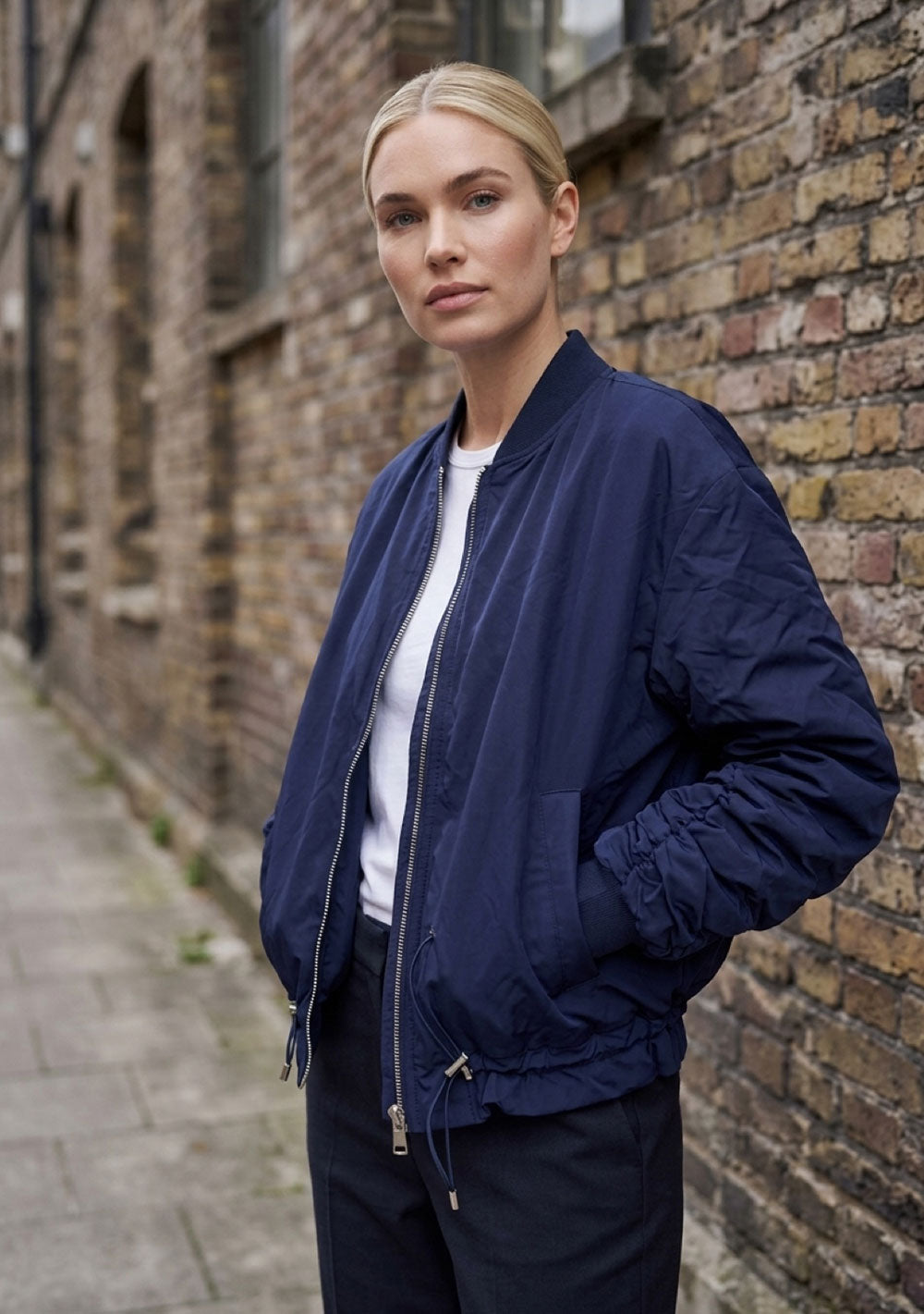 ♡ Bomberjacke mit farbigen Innenfutter