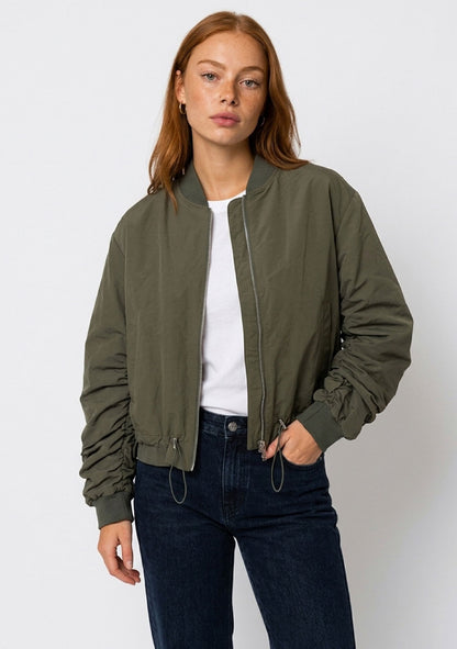 ♡ Bomberjacke mit farbigen Innenfutter