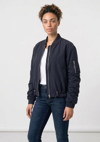 ♡ Bomberjacke mit farbigen Innenfutter