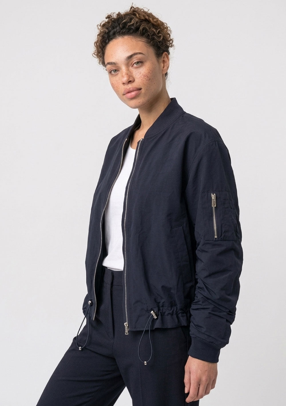♡ Bomberjacke mit farbigen Innenfutter