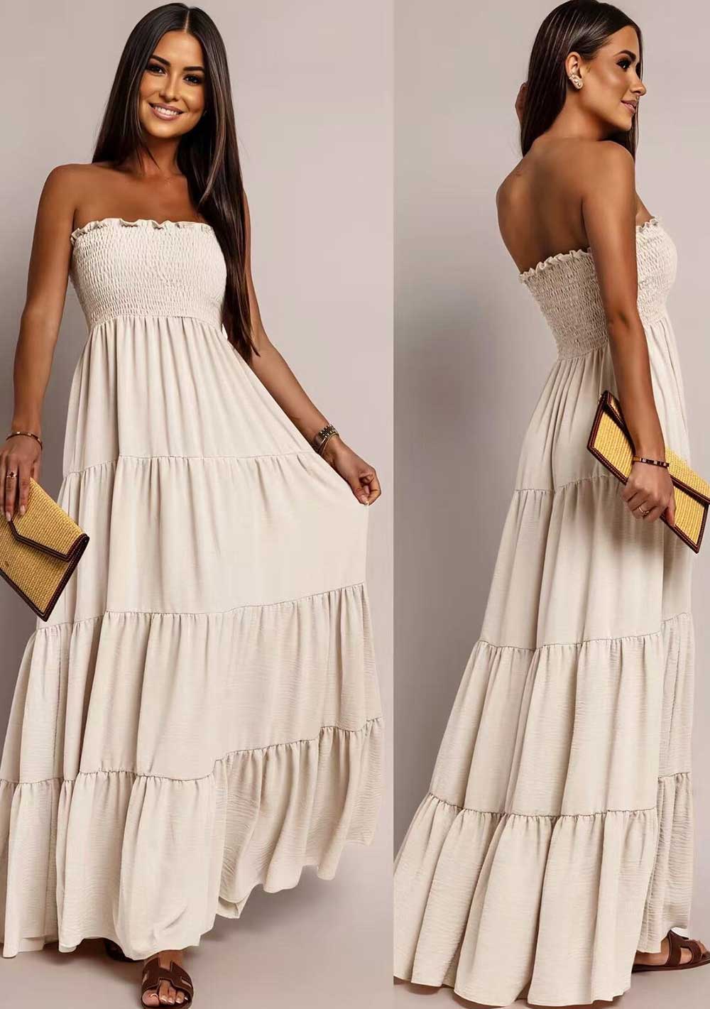 Bustier-Maxikleid