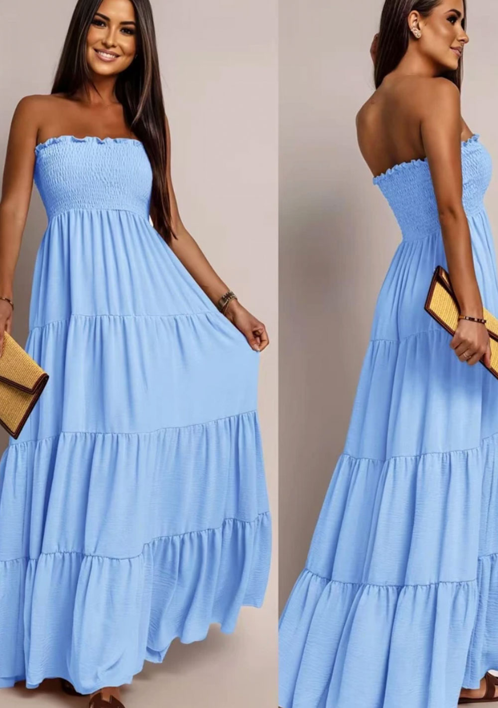Bustier-Maxikleid