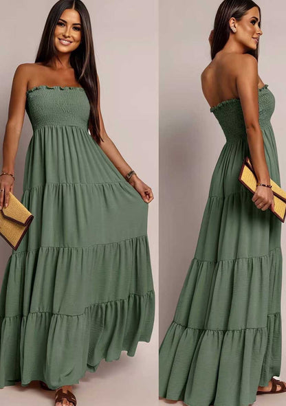 Bustier-Maxikleid