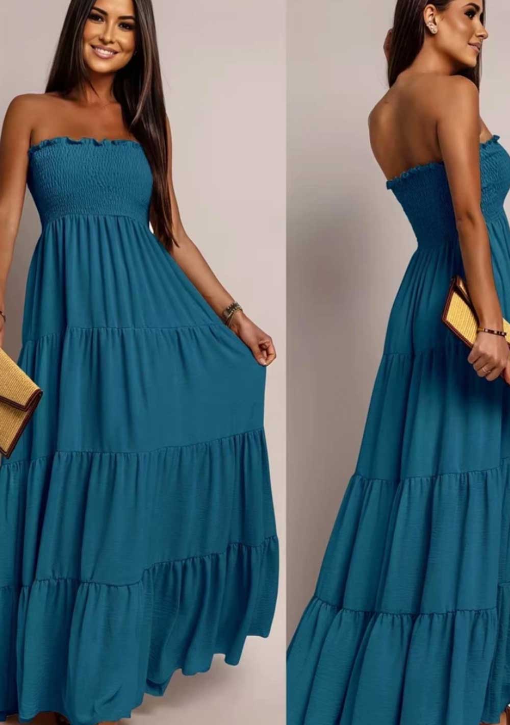 Bustier-Maxikleid
