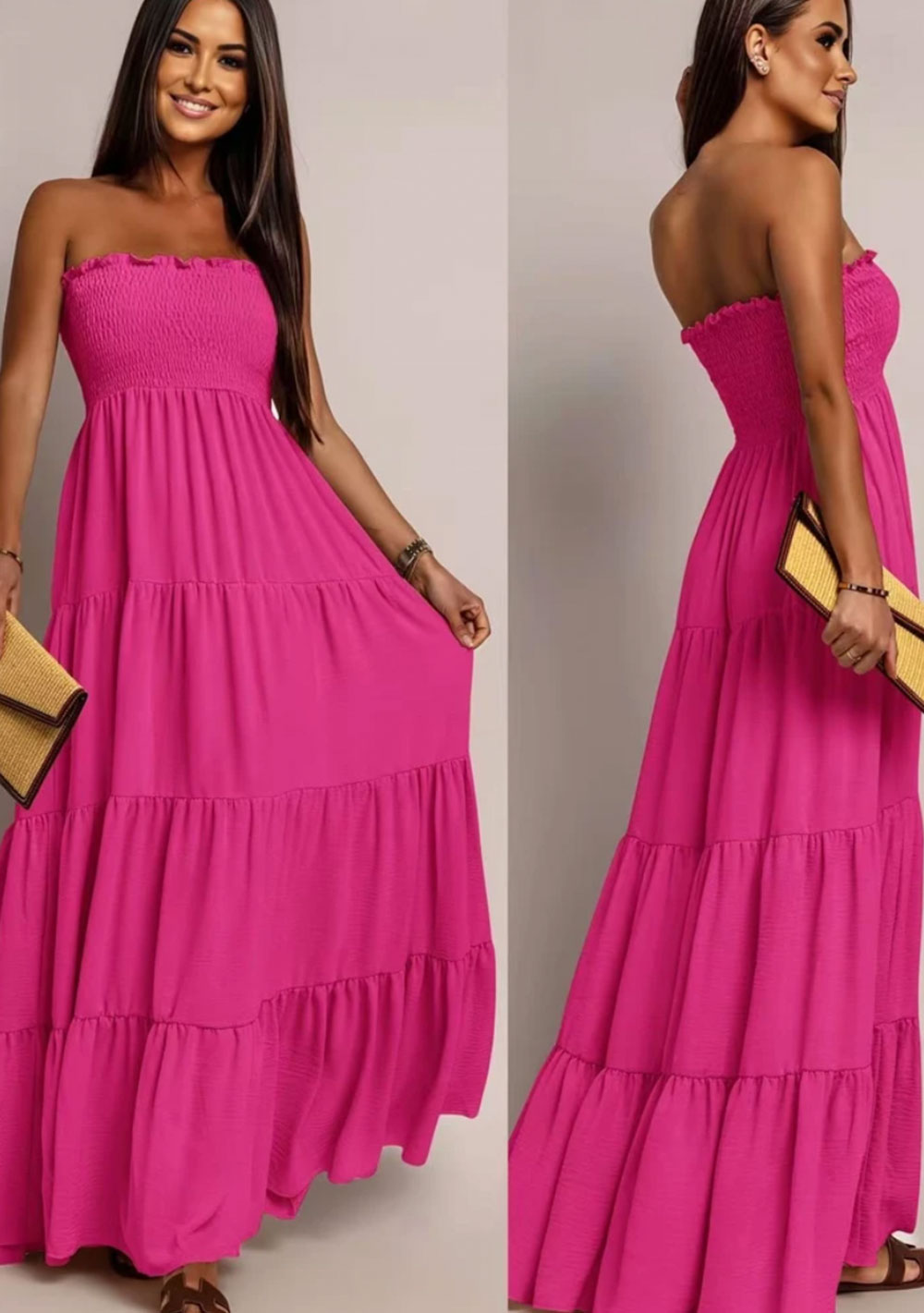 Bustier-Maxikleid