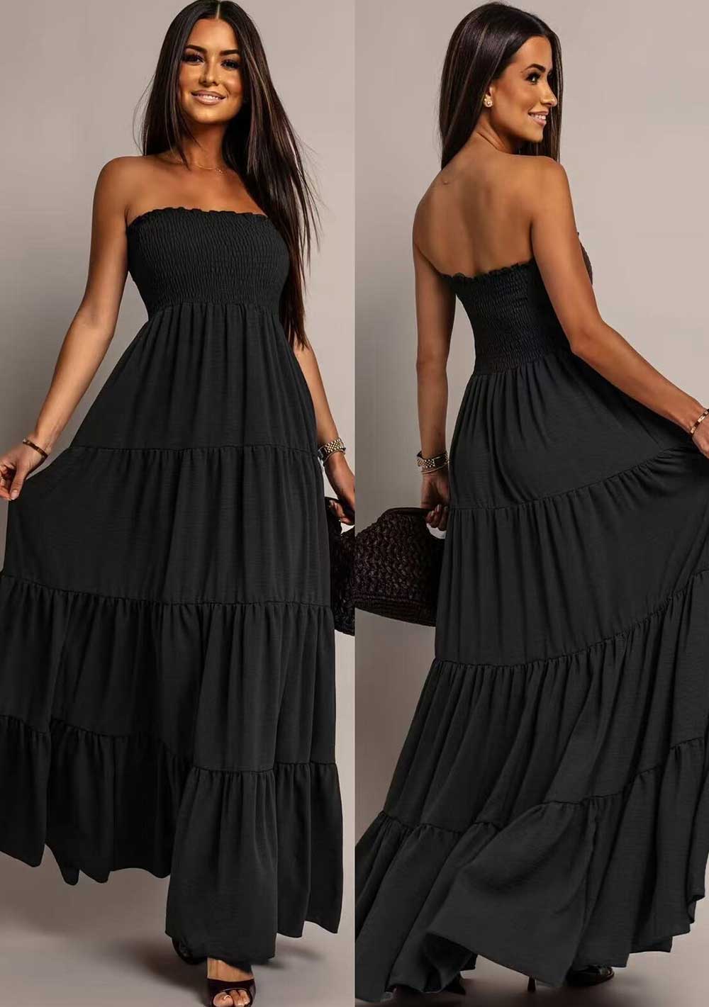 Bustier-Maxikleid