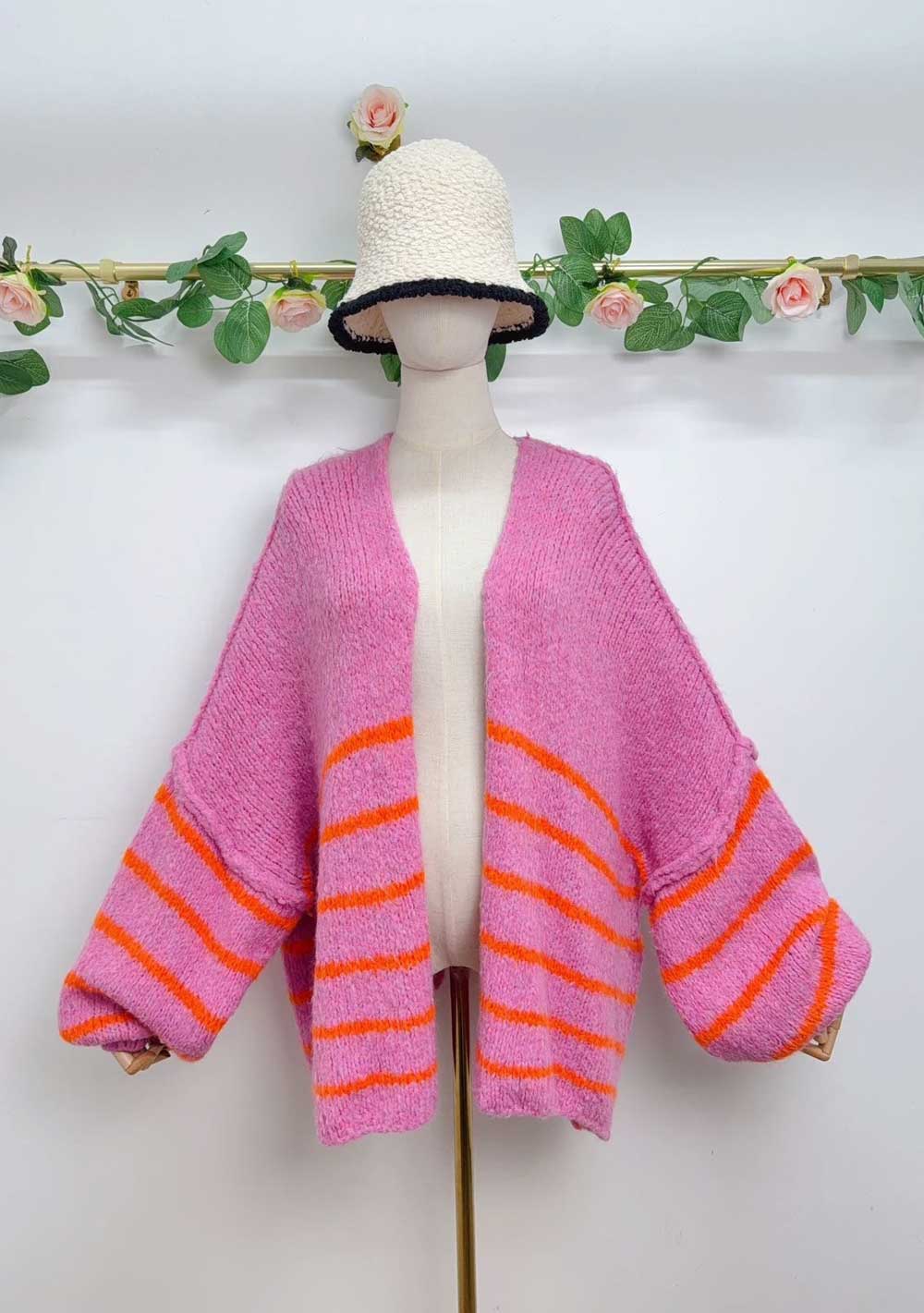 ♡  Gestreifter Cardigan