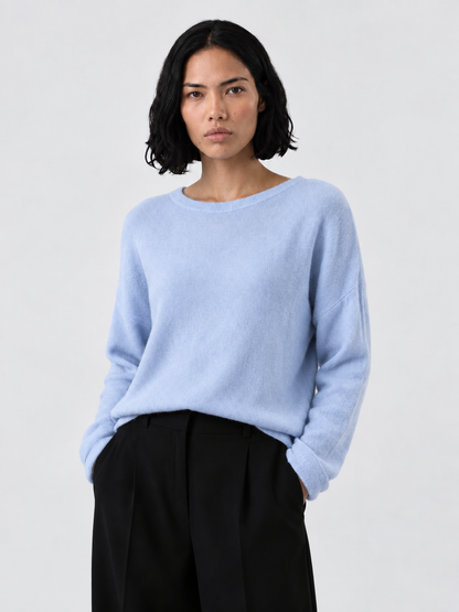♡ Strickpullover mit Krempelarm