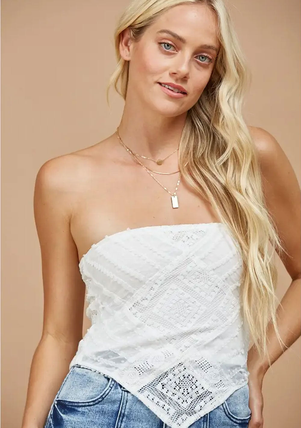 ♡ Boho Häkelspitzen-Top