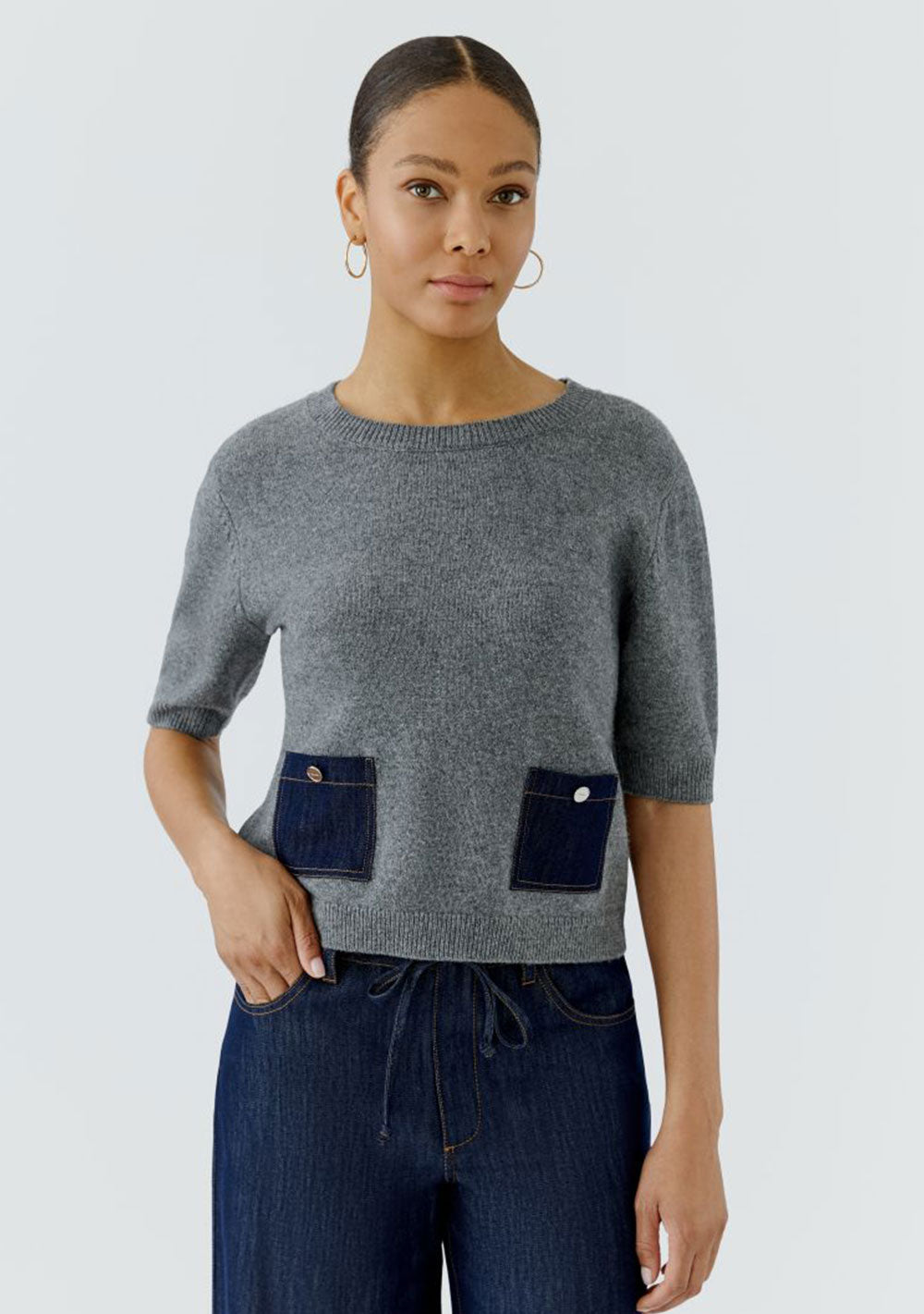 ♡ Pullover Halbarm, Oui