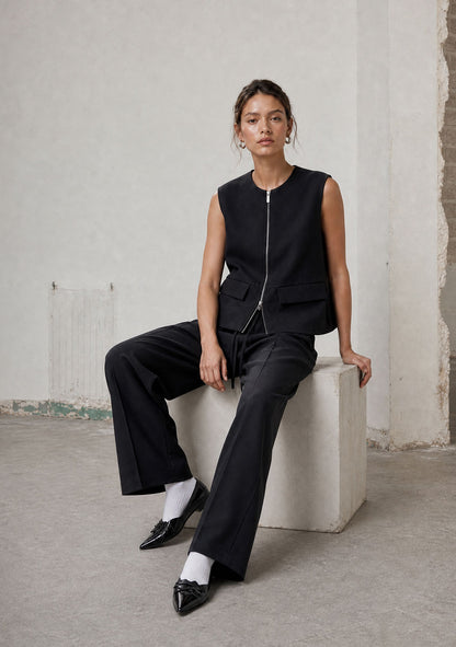 ♡ Hose mit weitem Bein aus Technical Jersey