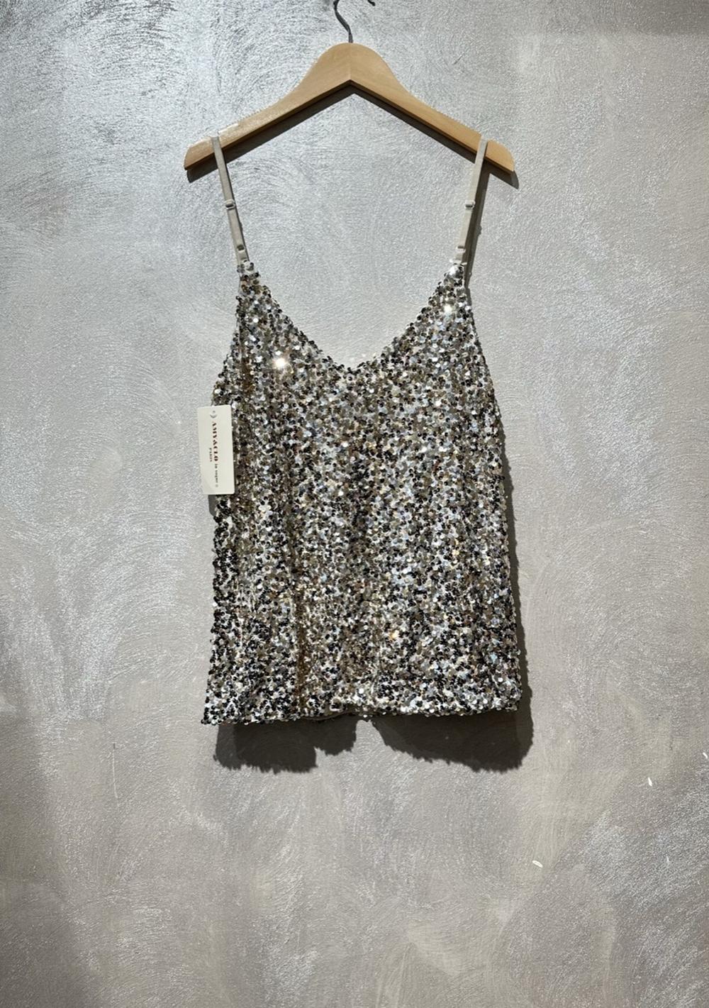 ♡  Pailletten Top