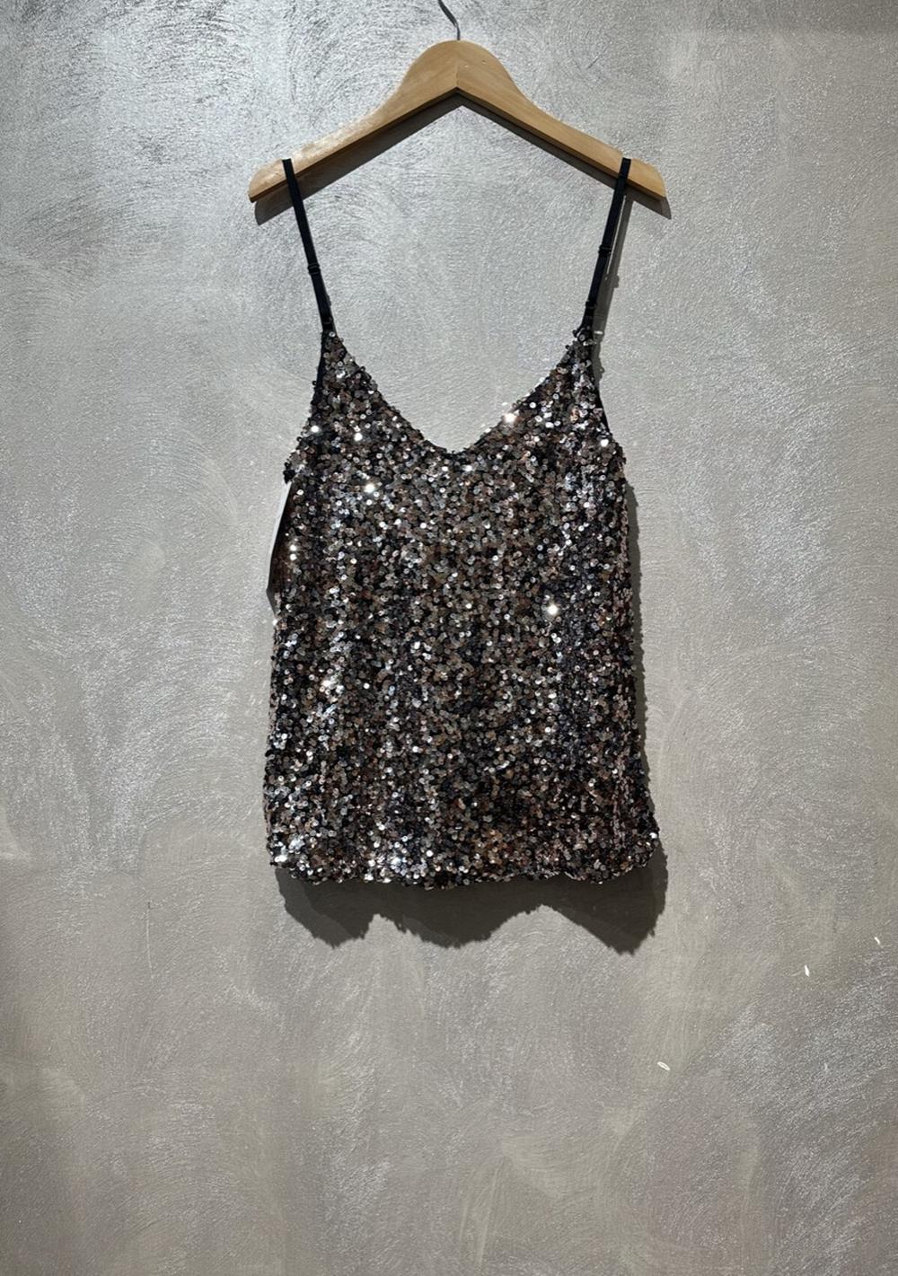 ♡  Pailletten Top