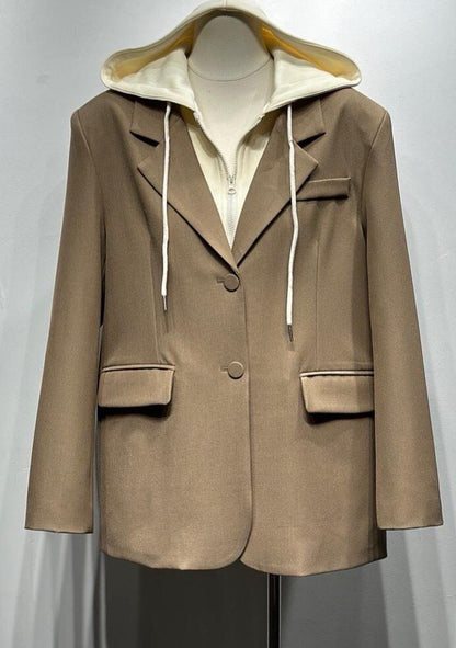 ♡ Blazerjacke mit integriertem Kapuzenpullover