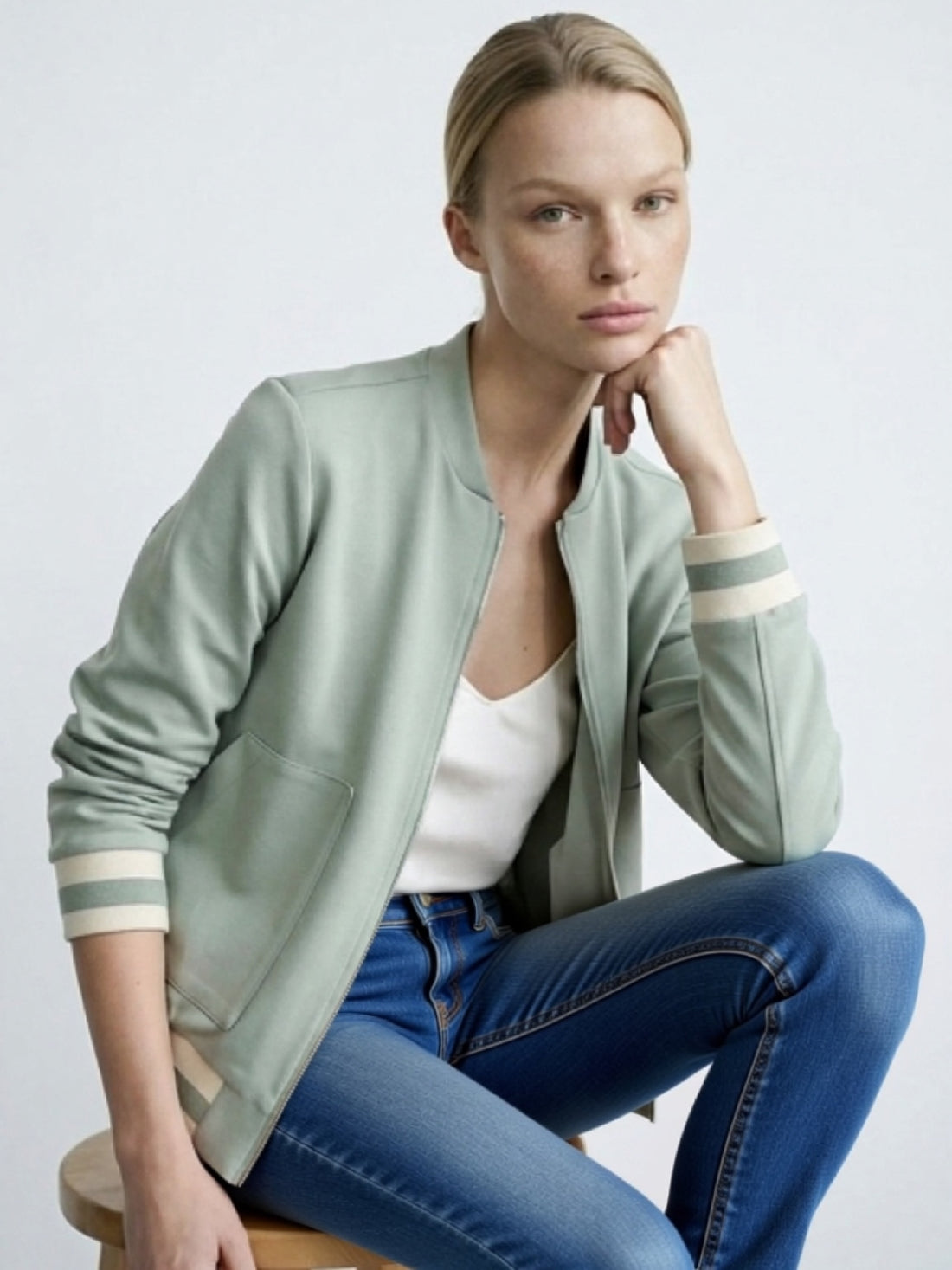 ♡ Stretch Blouson mit Streifen