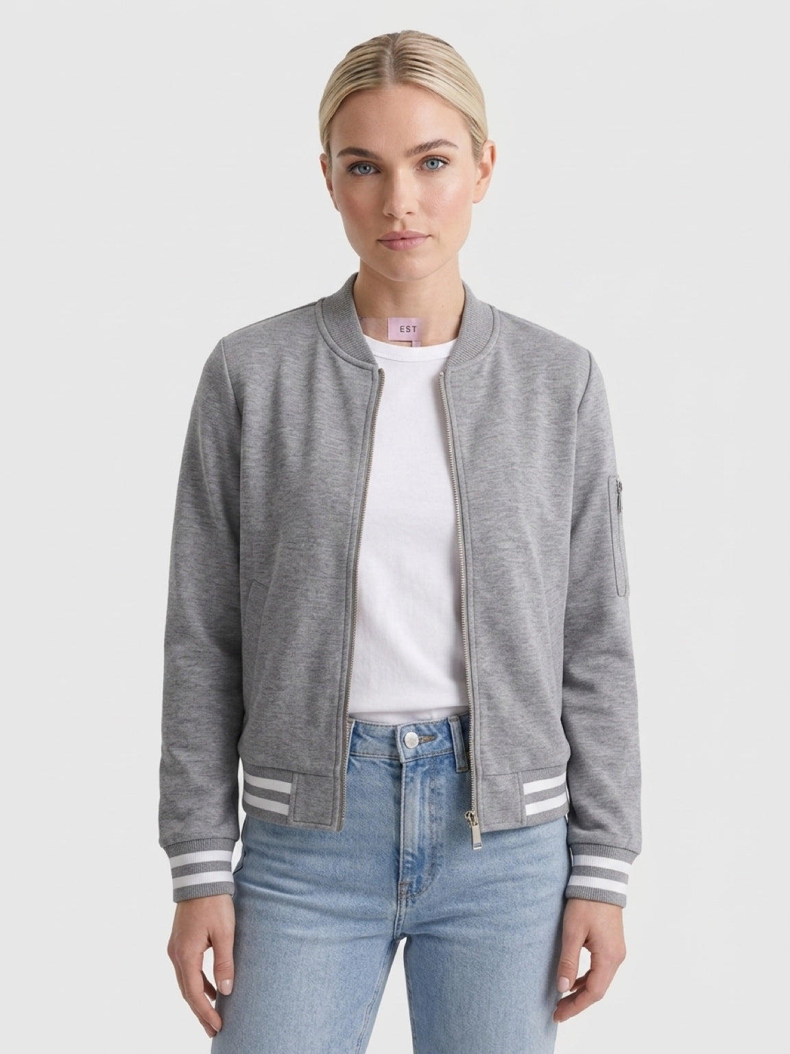 ♡ Stretch Blouson mit Streifen