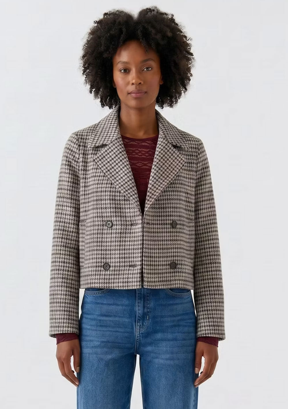 ♡ Jerseyjacke mit Hahntritt
