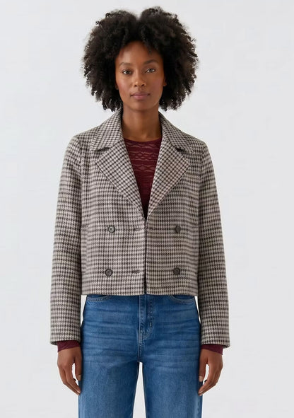 ♡ Jerseyjacke mit Hahntritt