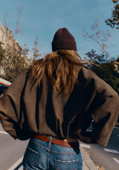 ♡ Jacke in Wildlederoptik