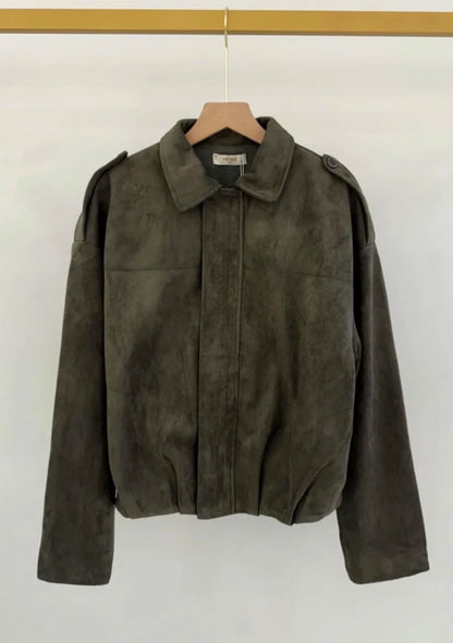 ♡ Jacke in Wildlederoptik