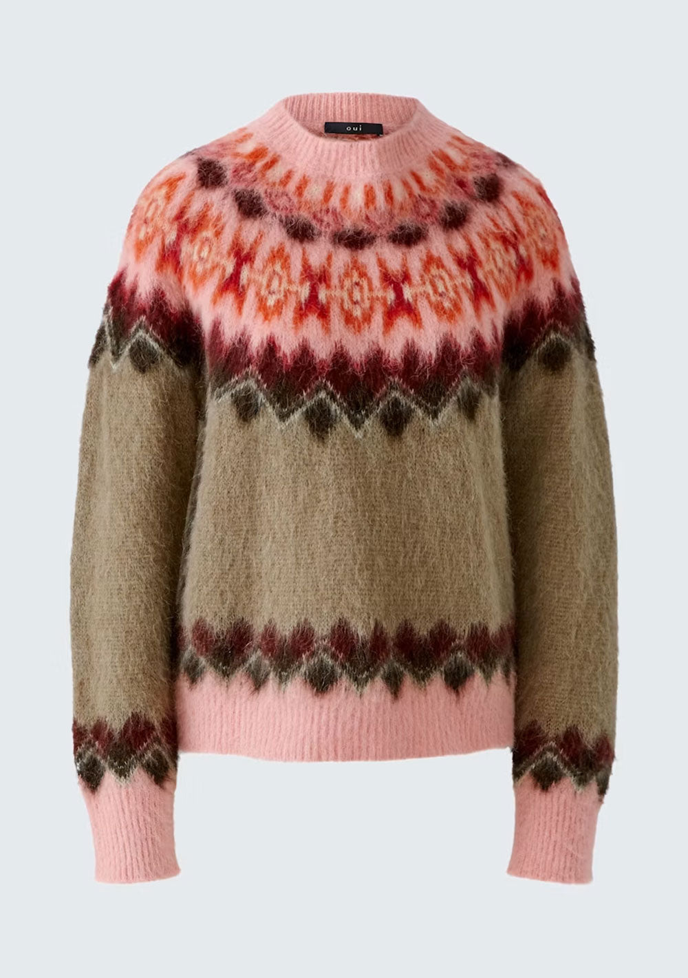 ♡ Flauschige Pullover aus Alpaka im Jacquard gestrickt