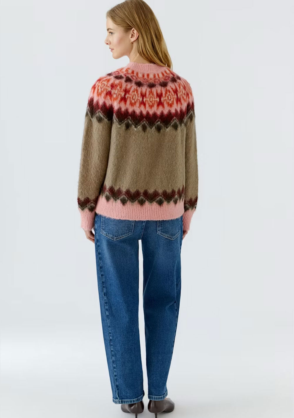 ♡ Flauschige Pullover aus Alpaka im Jacquard gestrickt
