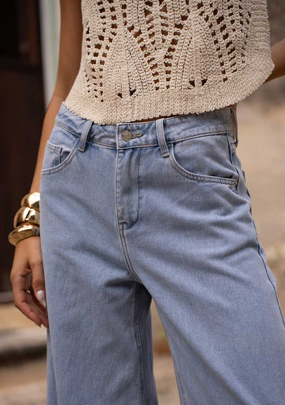 ♡ Jeans, Palazzo, weites Bein