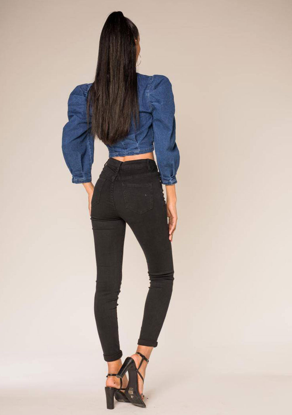 ♡ Slim Jeans mit hoher Taille