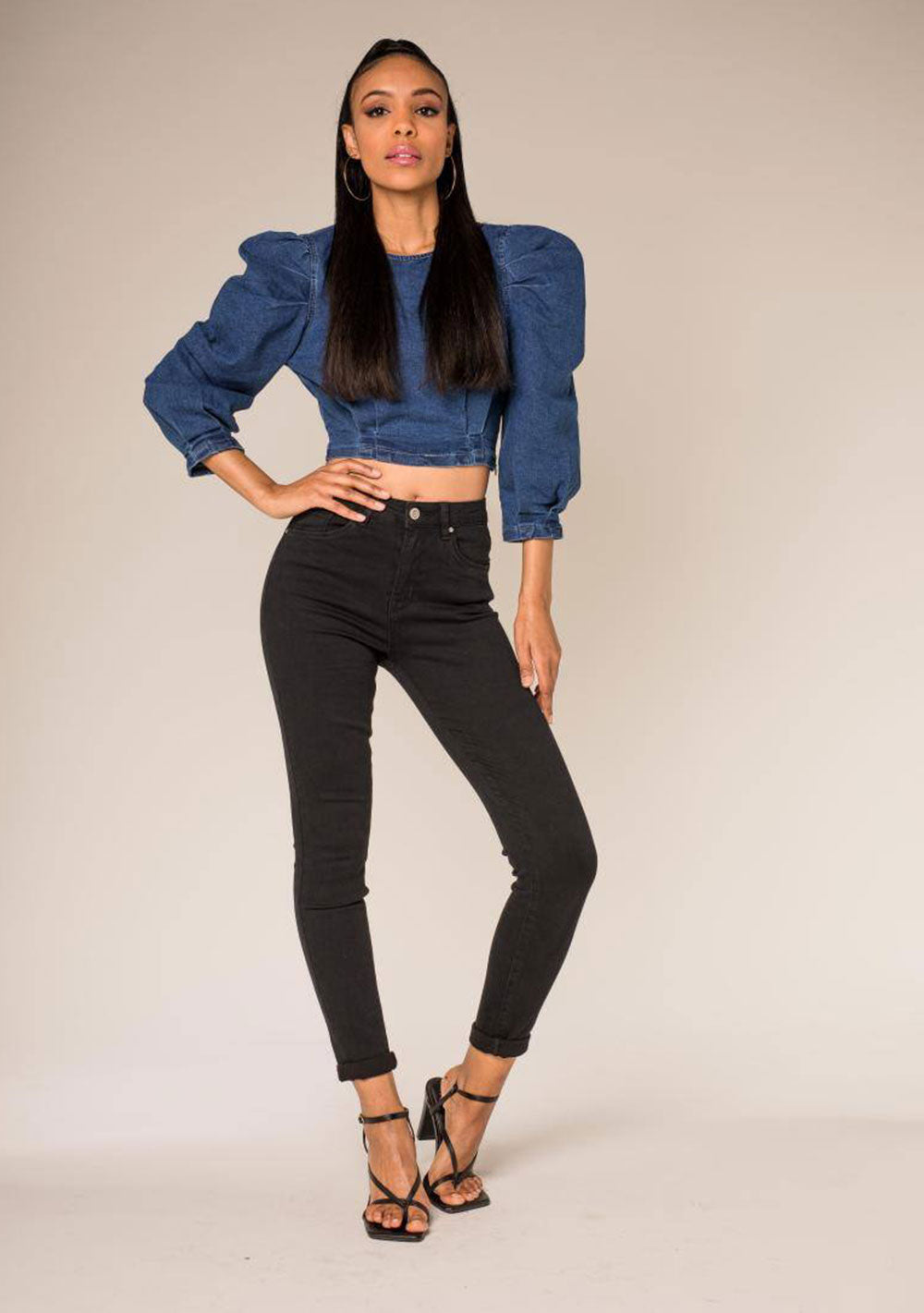 ♡ Slim Jeans mit hoher Taille