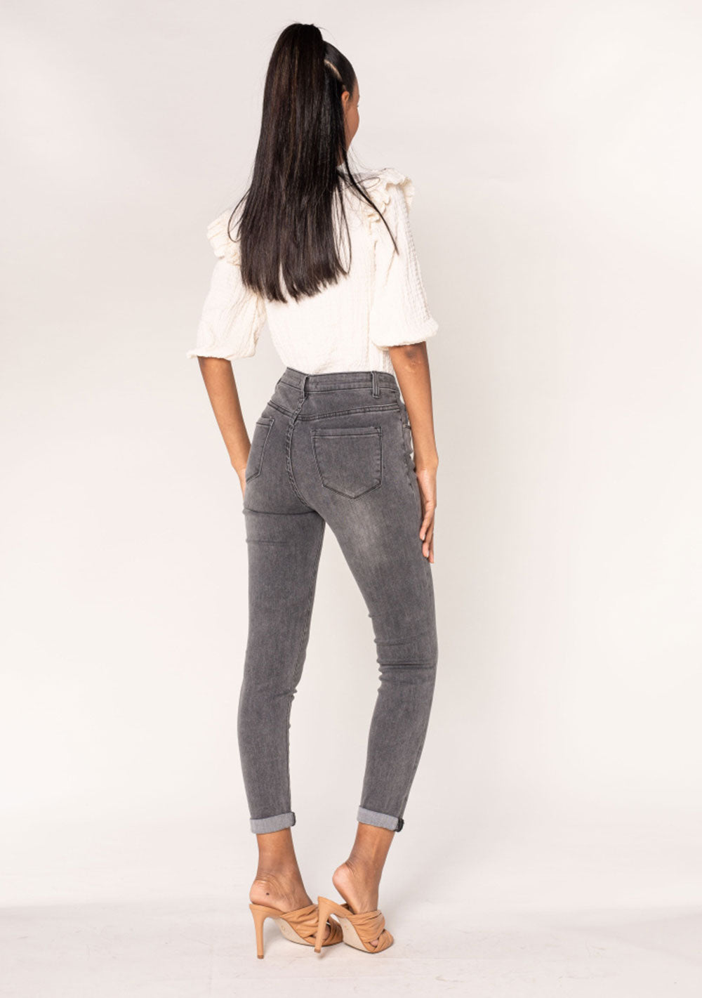 ♡ Slim Jeans mit hoher Taille