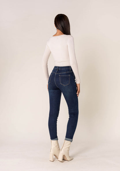 ♡ Slim Jeans mit hoher Taille