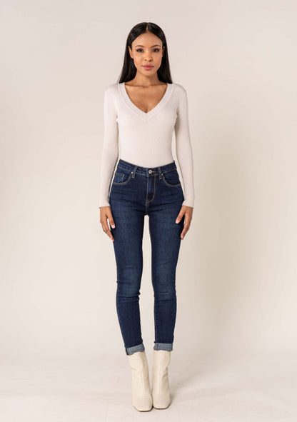 ♡ Slim Jeans mit hoher Taille