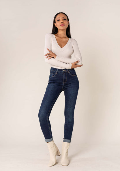 ♡ Slim Jeans mit hoher Taille