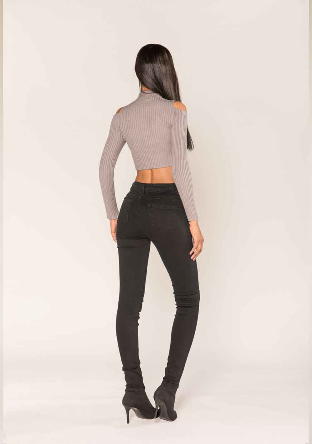 ♡ Hochsitzende Slim Jeans