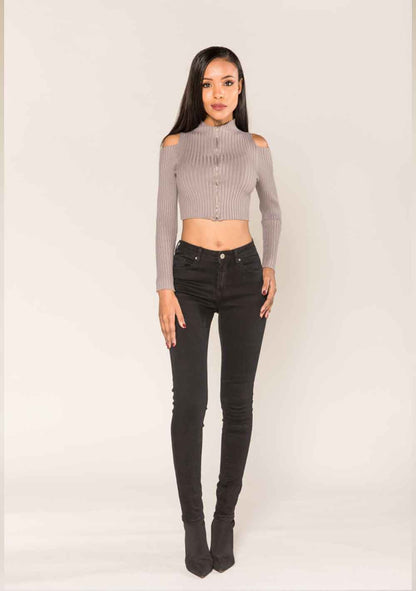 ♡ Hochsitzende Slim Jeans