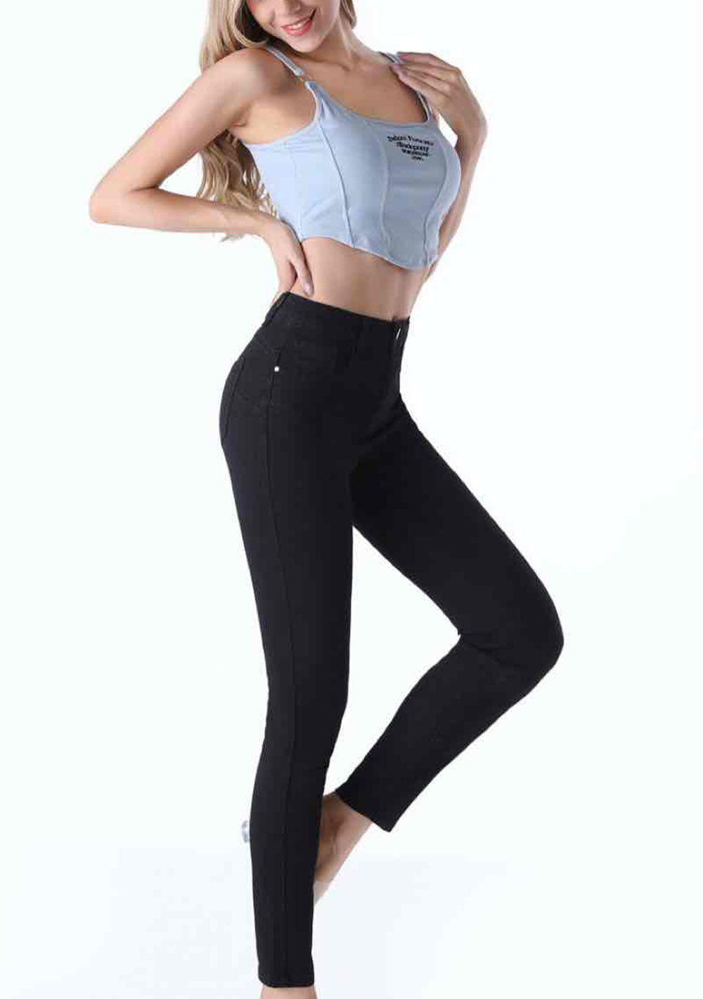 ♡ Super Stretch-Jeans mit hoher Taille