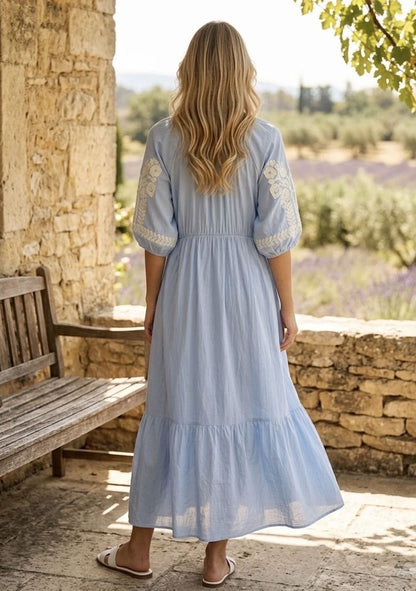 ♡ Bohokleid mit Stickereien