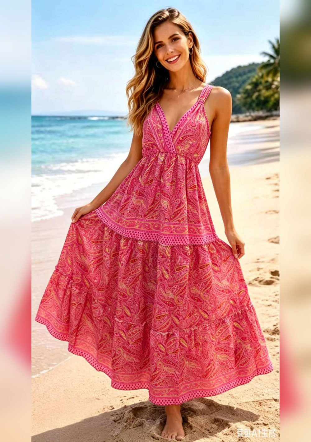 ♡ Maxikleid mit Paisleyprint