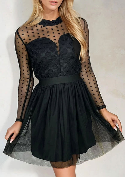 ♡ Minikleid mit Tüll und Dots